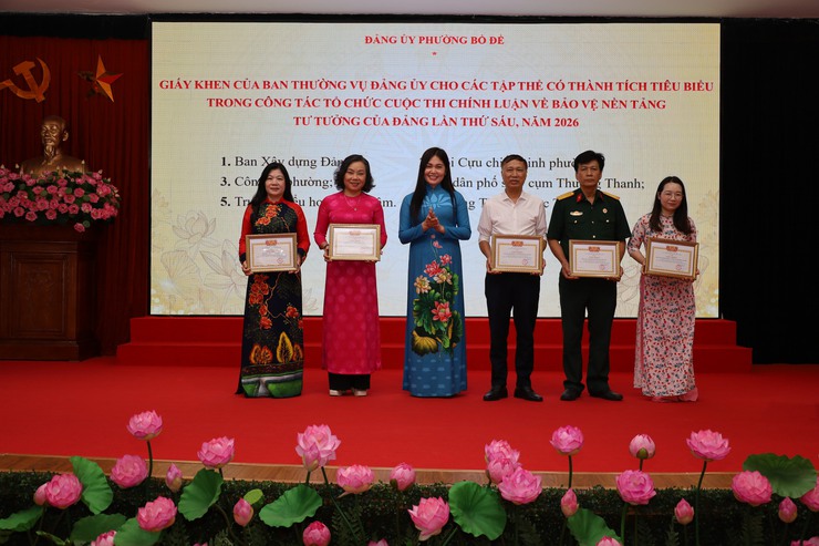 Phường Bồ Đề: Tổng kết, trao giải Cuộc thi chính luận về bảo vệ nền tảng tư tưởng của Đảng lần thứ Sáu, năm 2026- Ảnh 1.