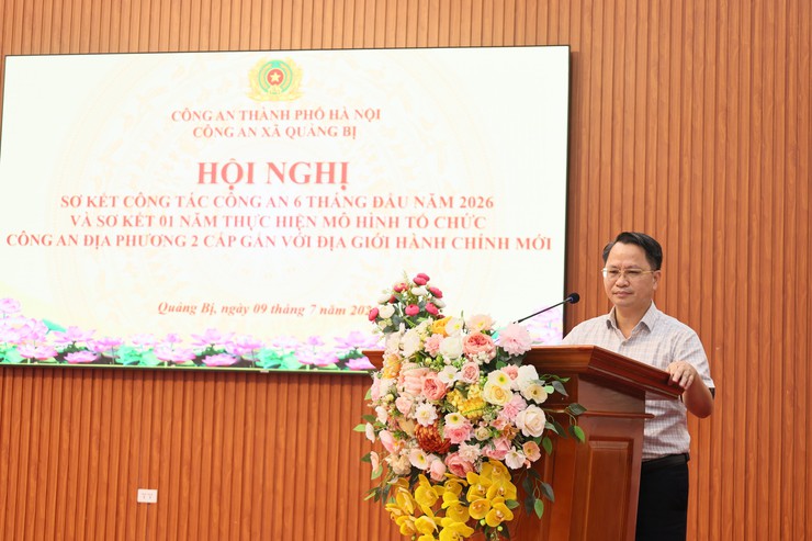 Công an xã Quảng Bị sơ kết công tác 6 tháng đầu năm và 1 năm thực hiện mô hình Công an địa phương 2 cấp- Ảnh 4.