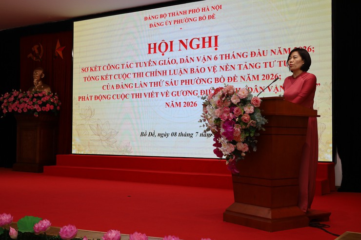 Phường Bồ Đề tổ chức Tọa đàm chia sẻ kinh nghiệm xây dựng, nhân rộng các mô hình “Dân vận khéo” và phát động Cuộc thi viết về gương điển hình trong phong trào thi đua “Dân vận khéo” năm 2026- Ảnh 3.