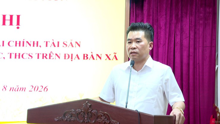 XÃ HÁT MÔN TỔ CHỨC HỘI NGHỊ BÀN GIAO, TIẾP NHẬN TÀI CHÍNH, TÀI SẢN CÁC TRƯỜNG HỌC SAU SẮP XẾP - Ảnh 1.