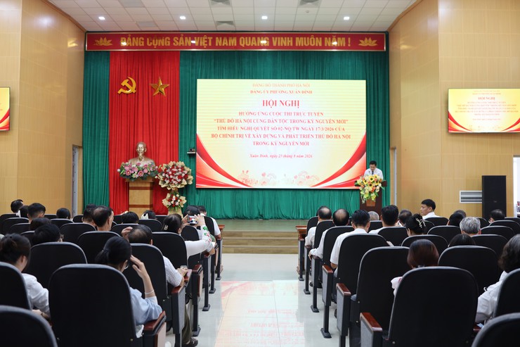 Phường Xuân Đỉnh phát động hưởng ứng Cuộc thi trực tuyến “Thủ đô Hà Nội cùng dân tộc trong kỷ nguyên mới” - Ảnh 1.