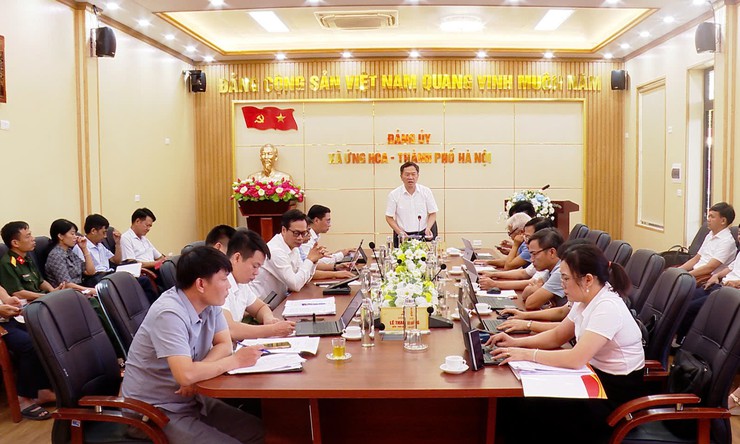 HỘI NGHỊ LẦN THỨ SÁU BAN CHẤP HÀNH ĐẢNG BỘ XÃ ỨNG HÒA KHÓA I, NHIỆM KỲ 2025 - 2030 - Ảnh 1.