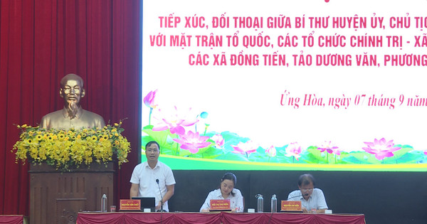 Ứng Hòa đối thoại về tiến độ thực hiện dự án trọng điểm, vấn đề dân sinh