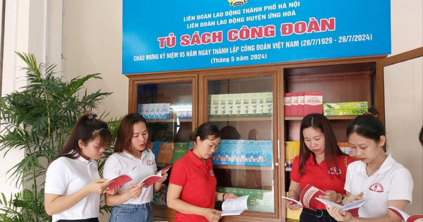 Ứng Hòa: Tủ sách Công đoàn nâng cao đời sống văn hóa người lao động