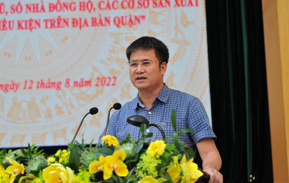 Đại tá Hà Mạnh Hùng, Trưởng Công an quận Hoàn Kiếm trả lời cử tri