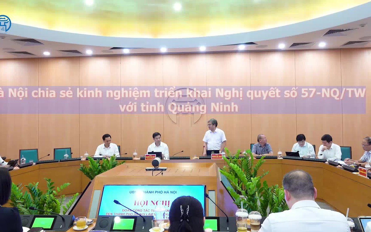 Hà Nội chia sẻ kinh nghiệm triển khai Nghị quyết số 57-NQ/TW với tỉnh Quảng Ninh