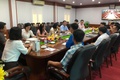 PHÒNG GIAO DỊCH NGÂN HÀNG CHÍNH SÁCH XÃ HỘI HUYỆN MỸ ĐỨC LÀM VIỆC VỚI CÁC HỘI, ĐOÀN THỂ XÃ PHÚC SƠN VỀ CÔNG TÁC VAY VỐN