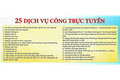 Không thu thành phần hồ sơ giấy đối với 25 dịch vụ công trực tuyến thiết yếu