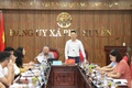 Ngân hàng nhà nước Việt Nam chi nhánh khu vực I làm việc với xã và các Quỹ tín dụng nhân dân trên địa bàn xã.