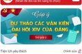 HƯỚNG DẪN ĐẢNG VIÊN, CÁN BỘ VÀ NHÂN DÂN THAM GIA “GÓP Ý DỰ THẢO CÁC VĂN KIỆN ĐẠI HỘI XIV CỦA ĐẢNG” TRÊN ỨNG DỤNG VNEID