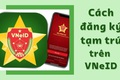 Hướng dẫn đăng ký tạm trú trên ứng dụng VNeID