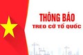 Thông báo treo cờ Tổ quốc