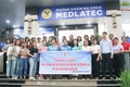 Liên đoàn lao động huyện phối hợp với Phòng khám Medlatec tổ chức khám sức khỏe cho 100 nữ công nhân, viên chức, lao động có hoàn cảnh khó khăn