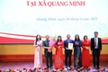 Ông Lê Sỹ Cường làm Chủ tịch Ủy ban MTTQ xã Quang Minh
