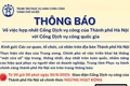 Thông báo về việc hợp nhất Cổng Dịch vụ công của Thành phố Hà Nội với Cổng Dịch vụ công quốc gia