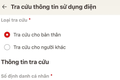 Cách tra cứu tiền điện hàng tháng trên ứng dụng VNeID
