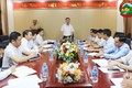 Đồng chí Hoàng Nguyên Ưng làm việc với Ban Quản lý Dự án Đầu tư - Hạ tầng xã Phú Cát