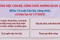 Những việc cán bộ, công chức không được làm