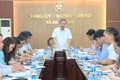 Đồng chí Hồ Trung Nghĩa - Phó Bí thư Đảng ủy, Chủ tịch UBND xã An Khánh làm việc với phòng Kinh tế 