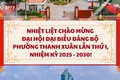 Chào mừng Đại hội đại biểu Đảng bộ phường Thanh Xuân lần thứ I, nhiệm kỳ 2025-2030