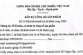 Bản tự công bố sản phẩm nước mắm của Hộ kinh doanh cơ sở Bình Long, địa chỉ thôn 7, xã Phù Đổng, TP. Hà Nội