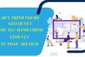 Quyết định phê duyệt quy trình nội bộ - quy trình điện tử giải quyết thủ tục hành chính lĩnh vực Hộ tịch thuộc thẩm quyền của các cơ quan, đơn vị của thành phố Hà Nội