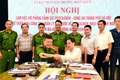 Phòng cảnh sát PCCC&CNCH - Công an thành phố Hà Nội, tổ chức làm việc, hướng dẫn UBND phường Hoàn Kiếm triển khai công tác PCCC và CNCH trên địa bàn.