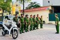 Công an xã Hoài Đức ra quân đảm bảo trật tự văn minh đô thị, trật tự an toàn giao thông