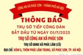 Thông báo trụ sở tiếp công dân từ ngày 01/07/2025 của công an xã Phúc Sơn