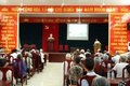 UBND xã Bình Minh tổ chức hội nghị trao đổi với nhân dân xã Cao Viên( cũ) về nhu cầu cấp giấy chứng nhận quyền sử dụng đất đối với các thửa đất thổ cư chưa được cấp giấy chứng nhận.