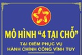 Điểm phục vụ hành chính công Vĩnh Tuy thực hiện mô hình 