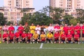 Giao hữu bóng đá đội UBND xã và Công an xã Thanh Trì: Phát huy tinh thần đoàn kết, rèn luyện sức khỏe.