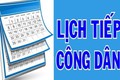 THÔNG BÁO HOÃN LỊCH TIẾP CÔNG DÂN