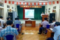 Đồng chí Vũ Quốc Anh, Phó Bí thư Thường trực Đảng ủy dự sinh hoạt chi bộ tại thôn Thường Xuyên