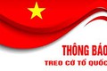 Thông báo treo cờ