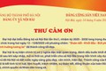 THƯ CẢM ƠN