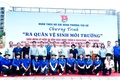 Đoàn Thanh niên phường Yên Sở ra quân vệ sinh môi trường: Thiết thực chào mừng kỷ niệm 80 năm Cách mạng Tháng Tám, Quốc khánh 02/9 và thành công Đại hội đại biểu Đảng bộ phường Yên Sở lần thứ I