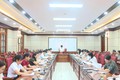 Thường trực Đảng ủy xã Phúc Thọ nghe báo cáo công tác y tế, chăm sóc sức khỏe nhân dân