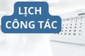 Lịch công tác của Ban Thường vụ Đảng ủy - Thường trực HĐND - Lãnh đạo UBND phường Phúc Lợi