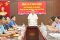 Đồng chí Phó Bí thư Đảng ủy, Chủ tịch UBND xã An Khánh Hồ Trung Nghĩa làm việc với Trung tâm Văn hóa, Thông tin và Thể thao xã