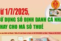Số định danh cá nhân thay cho mã số thuế từ 1-7-2025