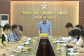 Đồng chí Hồ Trung Nghĩa - Phó Bí thư Đảng ủy, Chủ tịch UBND xã An Khánh làm việc với Phòng Văn hóa - Xã hội