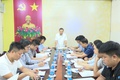 Đồng chí Phó Bí thư Đảng ủy, Chủ tịch UBND xã An Khánh Hồ Trung Nghĩa làm việc với Ban Quản lý Dự án đầu tư - hạ tầng