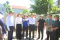 Thường trực Đảng uỷ xã kiểm tra cơ sở, động viên nhân dân chung sức xây dựng nông thôn mới