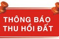 Thông báo thu hồi đất