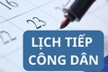 Lịch tiếp công dân của đồng chí Bí thư Đảng ủy, Chủ tịch HĐND phường Việt Hưng tháng 9/2025