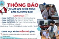 THÔNG BÁO 
KHÁM SỨC KHỎE TOÀN DÂN XÃ HƯNG ĐẠO
