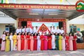 Đồng chí Bí thư Đảng ủy – Chủ tịch HĐND xã dự lễ khai giảng năm học mới tại trường Tiểu học và trường THCS Phú Cát