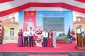 Đồng chí Bí thư Đảng ủy Nguyễn Xuân Thanh dự khai giảng năm học mới tại trường THPT Phú Xuyên A.