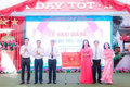Trường Trung học cơ sở Tân Lập khai giảng năm học mới.